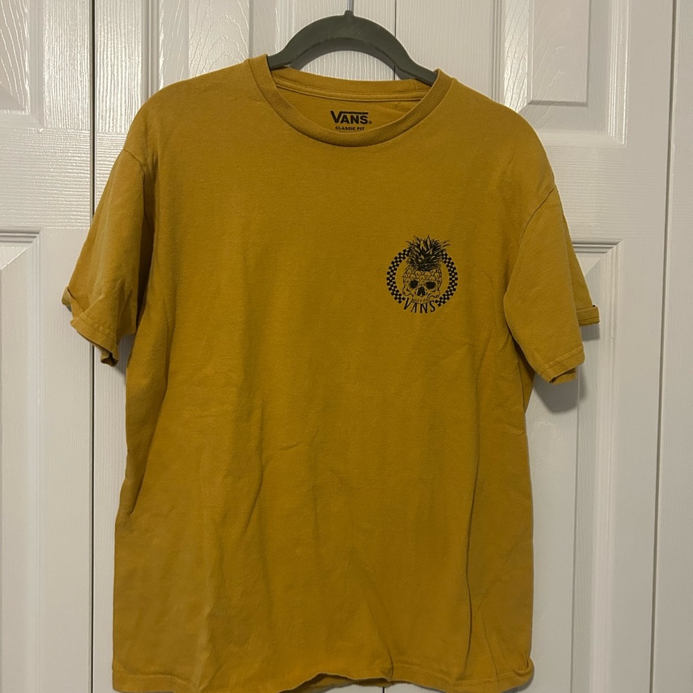 Vans Mustard Short Sleeve Tee with Graphic
